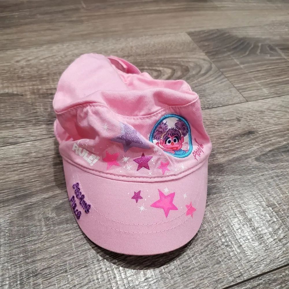 Girls Sesame Street Place Size YOUTH Baby Pink Kids Hat